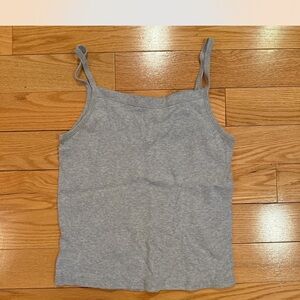Brandy Melville Gray Fitted Camisole Tank Top